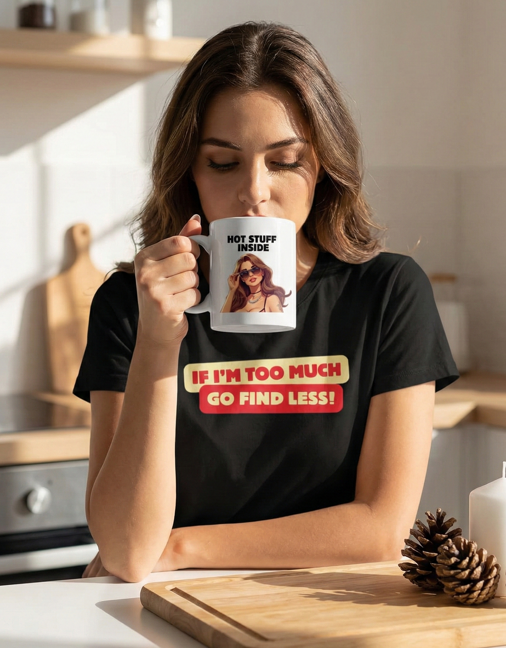 "Hot Stuff Inside" Coffee Mug