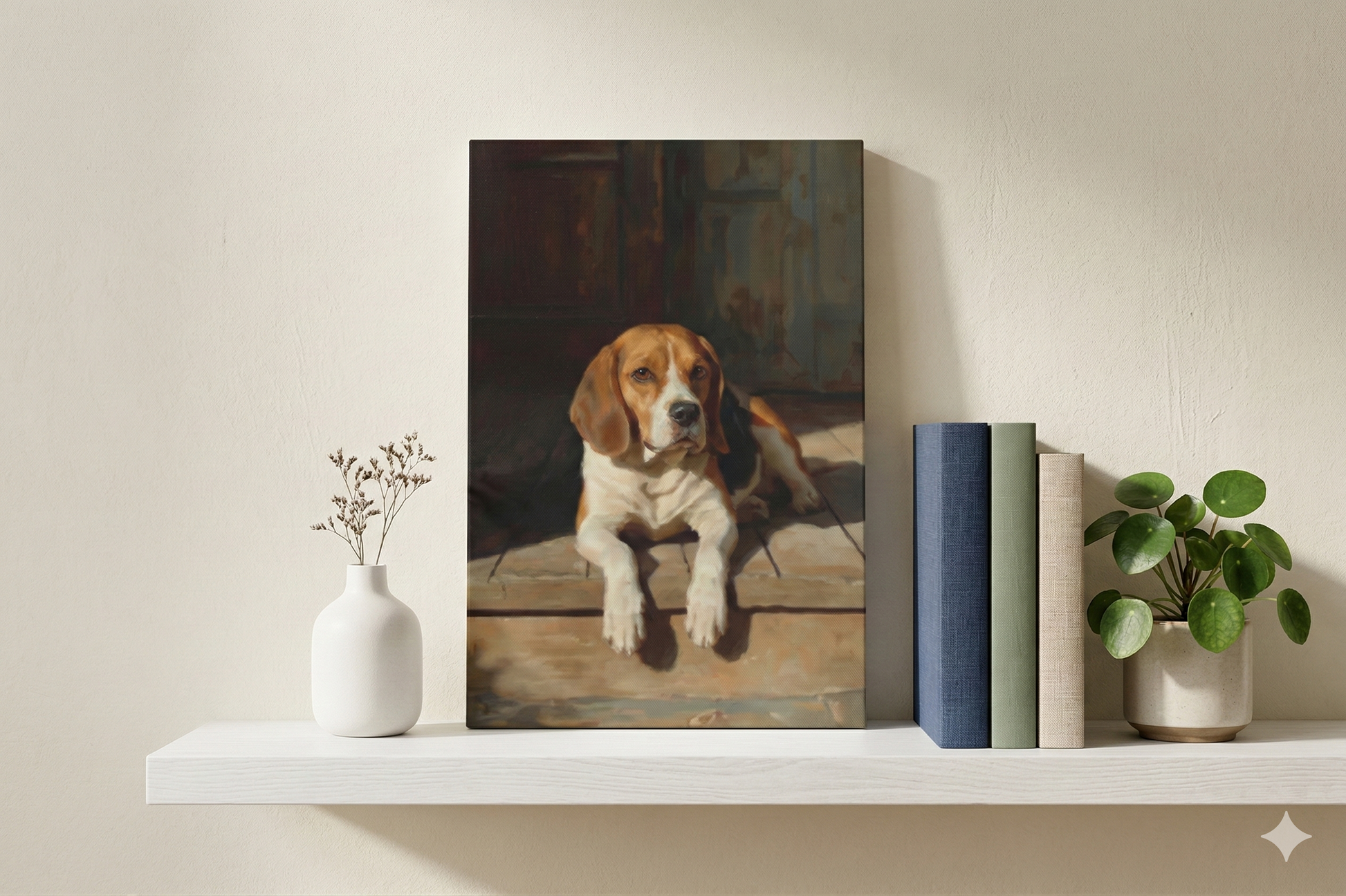 Cuddly Puppy Canvas (8x12 inches)